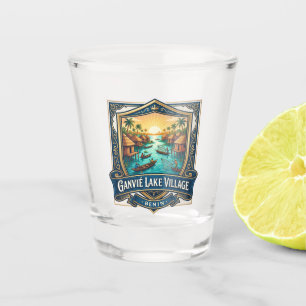 Ganvié Lake Village Benin Shot Glass