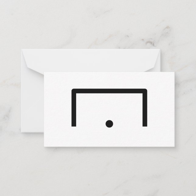 Gaol Note Card (Front)