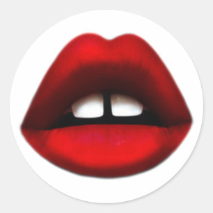 Gap toothed Girl Woman stickers