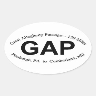GAP Trail Sticker - Sheet of 4 stickers