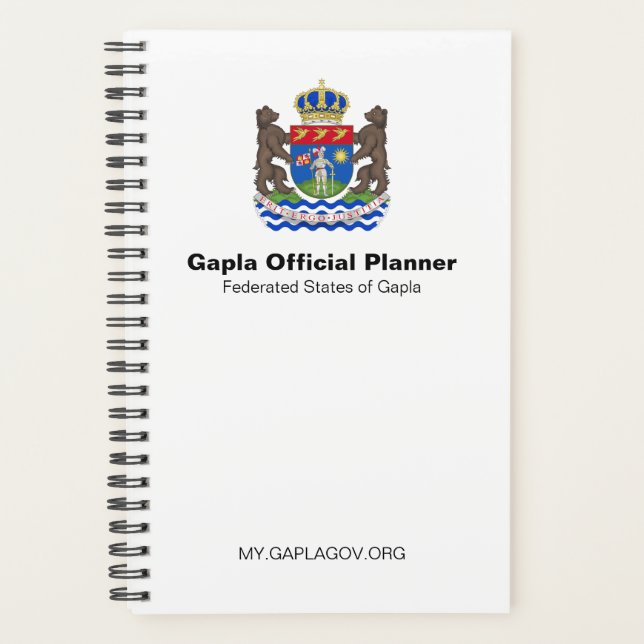 Gapla Official Planner (Front)