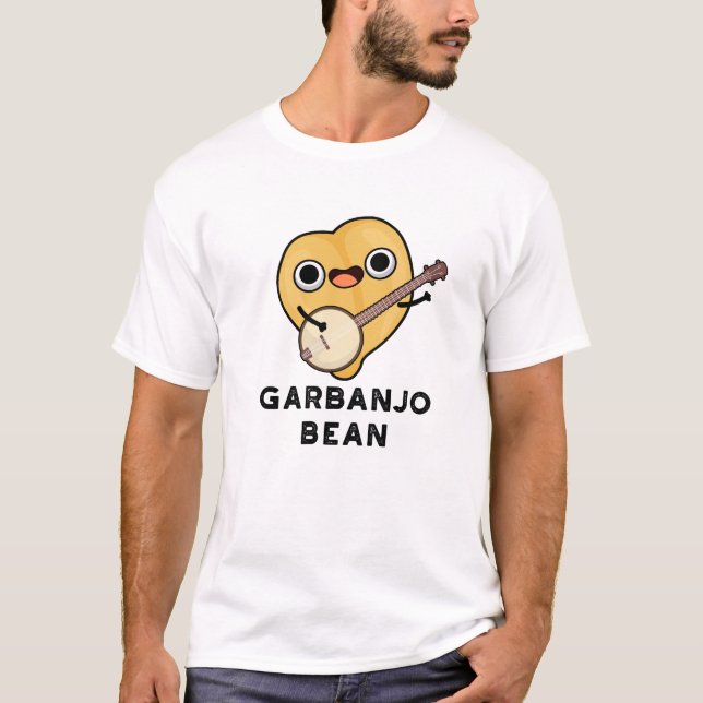 Gar-banjo Bean Funny Garbanzo Banjo Pun  T-Shirt (Front)