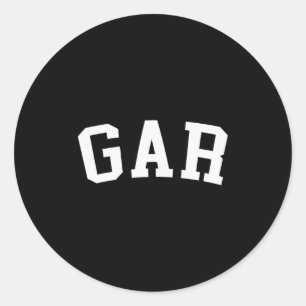 Gar  classic round sticker