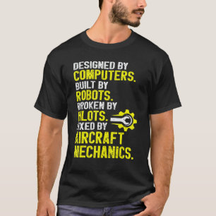 Garage Aircraft Mechanic Aviation Mechanic Airplan T-Shirt