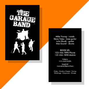 Garage Band Music Business Card