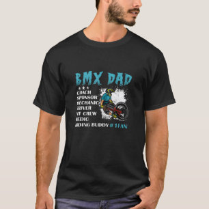 Garage Bmx Dad Coach Sponsor Mechanic Driver Pit C T-Shirt