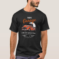 Garage Dad's Fifties Chevy Funny Slogan Orange