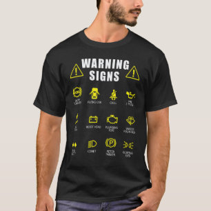 Garage Diesel Mechanic Car Fixing Warning Signs Au T-Shirt