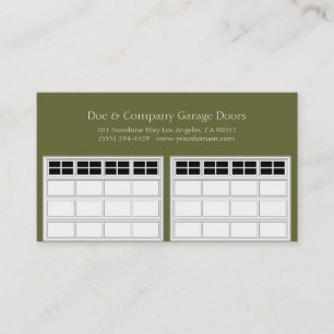 Garage Door Company/Forest Green Business Card
