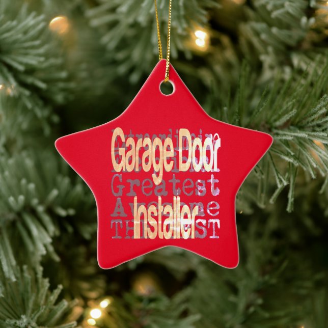 Garage Door Installer Extraordinaire Ceramic Tree Decoration (Tree)