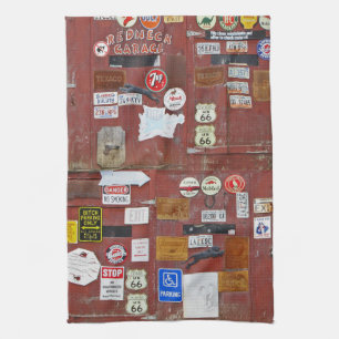 Garage Door Memorabilia Tea Towel