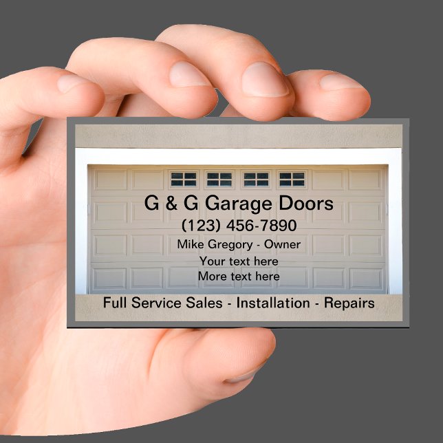 Garage Door Repair Services Business Card (Creator Uploaded)