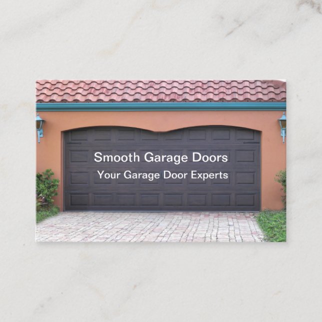 Garage Door Repair Services Business Cards (Front)