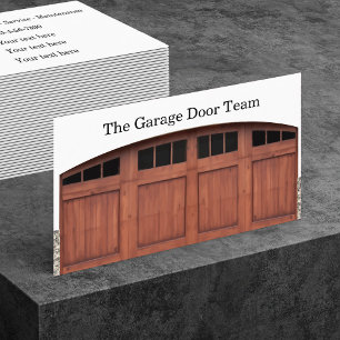 Garage Door Repair Services Double Side Business Card