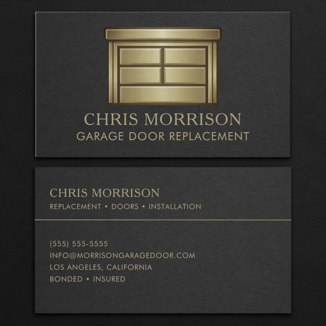 Garage Door Replacement Business Card (Creator Uploaded)