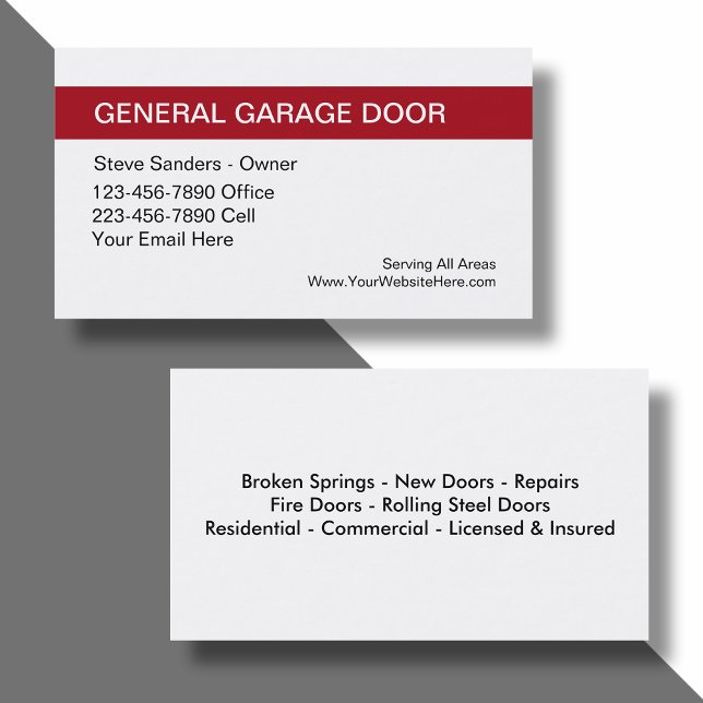 Garage Door Service Business Card (Creator Uploaded)