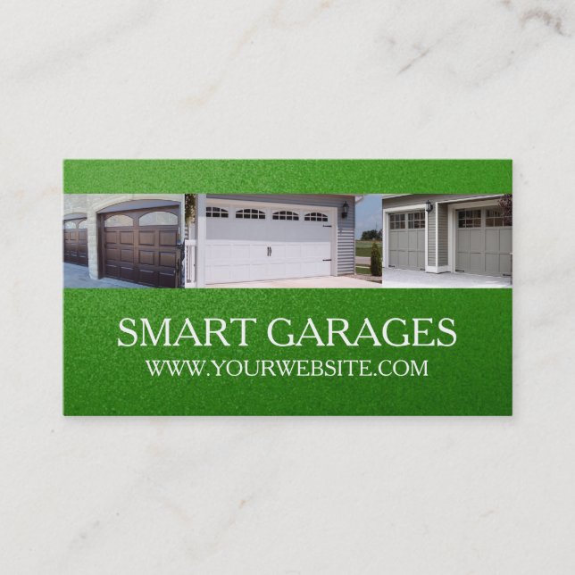 Garage Doors Installation & Services Business Card (Front)