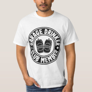 Garage Drinker Club Member Day Drinking Dad Beer M T-Shirt