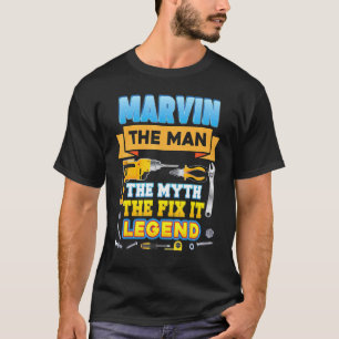 Garage Marvin The Man Myth Fix It Legend Father Da T-Shirt