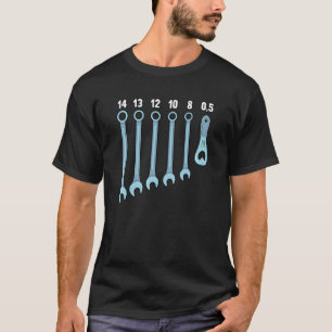 Garage Mens Mechanics Mechanical Tools Wrench Set  T-Shirt