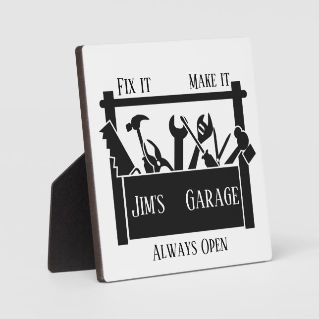 garage plaque (Front)