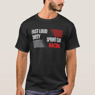 Garage Racer Sprint Car Mechanic Retro Sprint Car T-Shirt