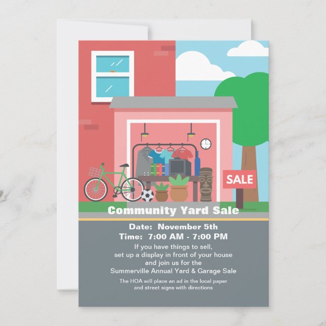 Garage Sale Announcement (Front)