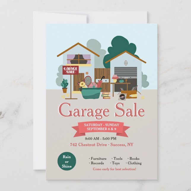 Garage Sale Announcement  (Front)