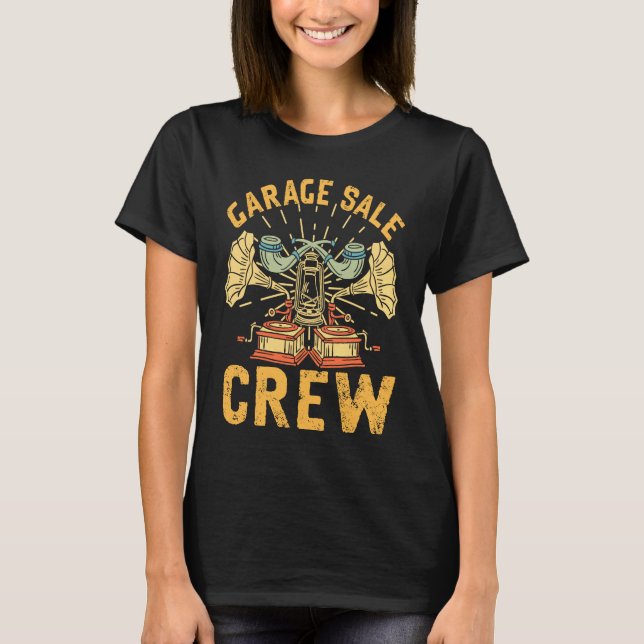 Garage Sale Crew Thrifting Thrift Store Shopping T T-Shirt (Front)