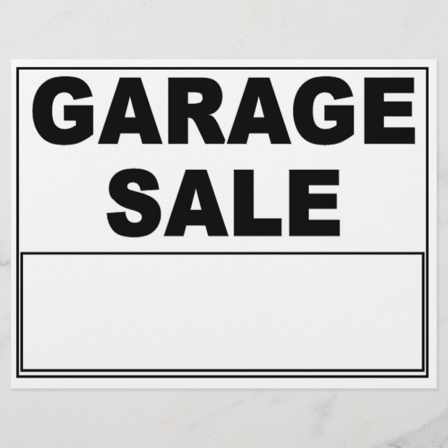 Garage Sale Flyer (Front)