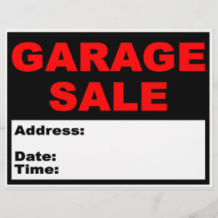 Garage Sale Flyer