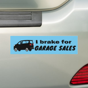 Garage Sale Fun Cool Choose a Colour Bumper Sticke Sticker