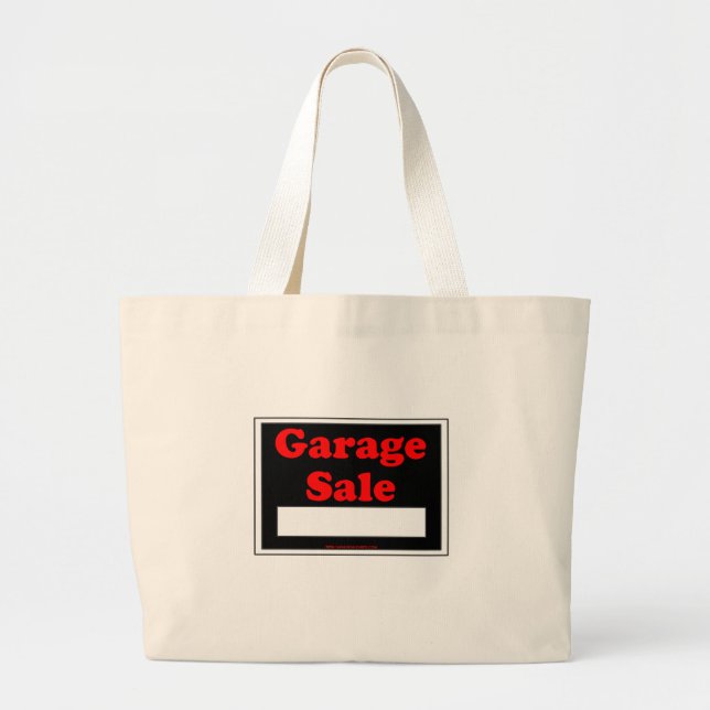 Garage Sale Large Tote Bag (Front)