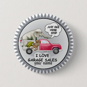 Garage Sales 6 Cm Round Badge