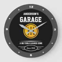 Garage Slogan Any Name Gold Car Gear Shifter Knob