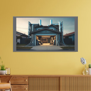 Garage Tech Upgrade canvas print