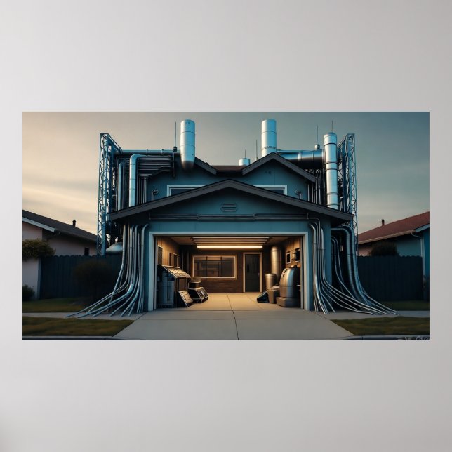 Garage Tech Upgrade matte poster (Front)