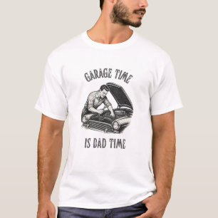 Garage Time Is Dad Time Vintage Mechanic Dad T-Shirt