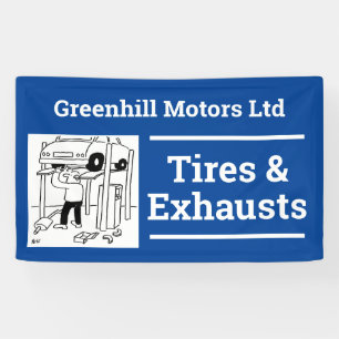 Garage Vehicle Servicing Design Banner