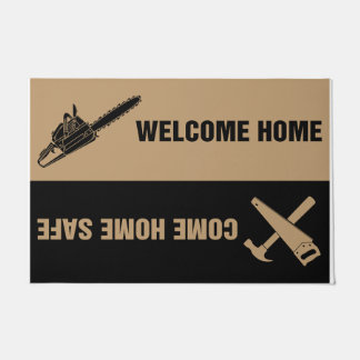 Garage Welcome Mat, Gift For Man Doormat