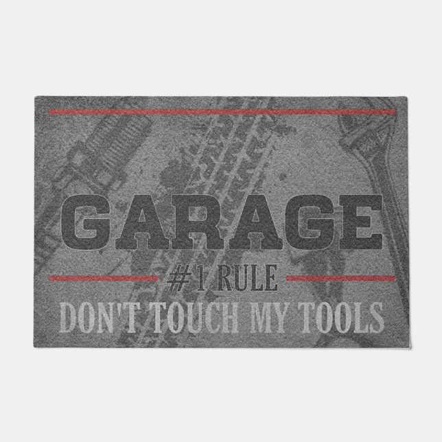 Garage Welcome Mats,Doormat Garage, Custom Garage Doormat (Front)