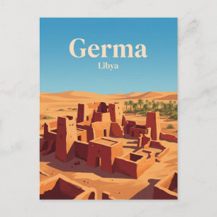 Garamantes Capital Ruins Libya Postcard