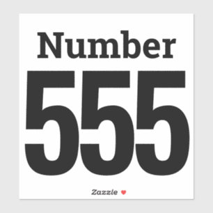 Garbage can Wheelie Bin Number up to Three Digits