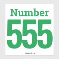 Garbage can Wheelie Bin Number up to Three Digits