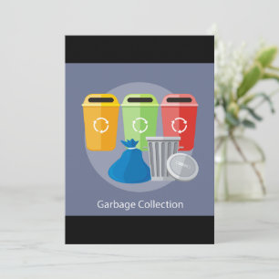 Garbage Collection Recycling Invitation