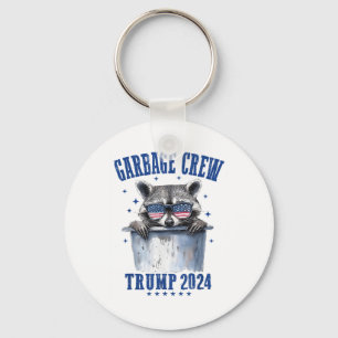 Garbage Crew Trump 2024 President 47 Trump 2024 Me Key Ring