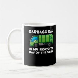 Garbage Day Boys Toddlers Trucker Fan Coffee Mug