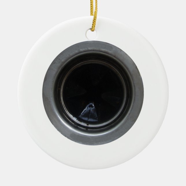 Garbage Disposal Ceramic Tree Decoration (Front)