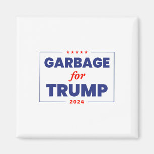 Garbage For Trump 2024 Funny Trump Supporter 1  Magnet