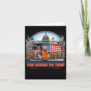 Garbage For Trump Team Grabge Vote Trump Funny Gar Card